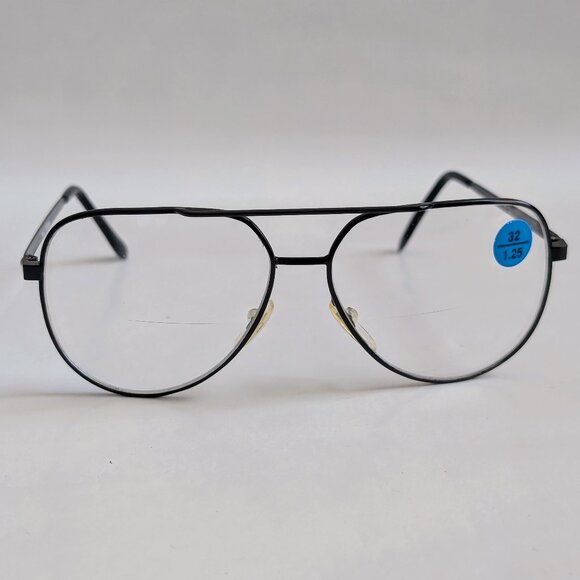 by De'Vons Optics Inc. Est. Since 1983 Other - (NWT) Vintage 90's Aviator Metal Bi-Focal Reading Glasses (S. Black)